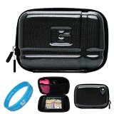 Candy Black Durable 5.2-inch Protective GPS Carrying Case with Removable Carbineer for TomTom XXL 540TM / 550M / 540S / 550T / 550 / 540T / 540TM / 530S / 540M / 540S / 540S / 550TM / TomTom Via 1500 / 1505T / 1505M / 1535TM / 1530TM / 1535T / 1505 / 1505TM / TomTom GO Live 2535M / 2535TM / 2505TM / 2535M / 2535TM Portable 5 inch GPS Navigator + SumacLife TM Wisdom Courage Wristband